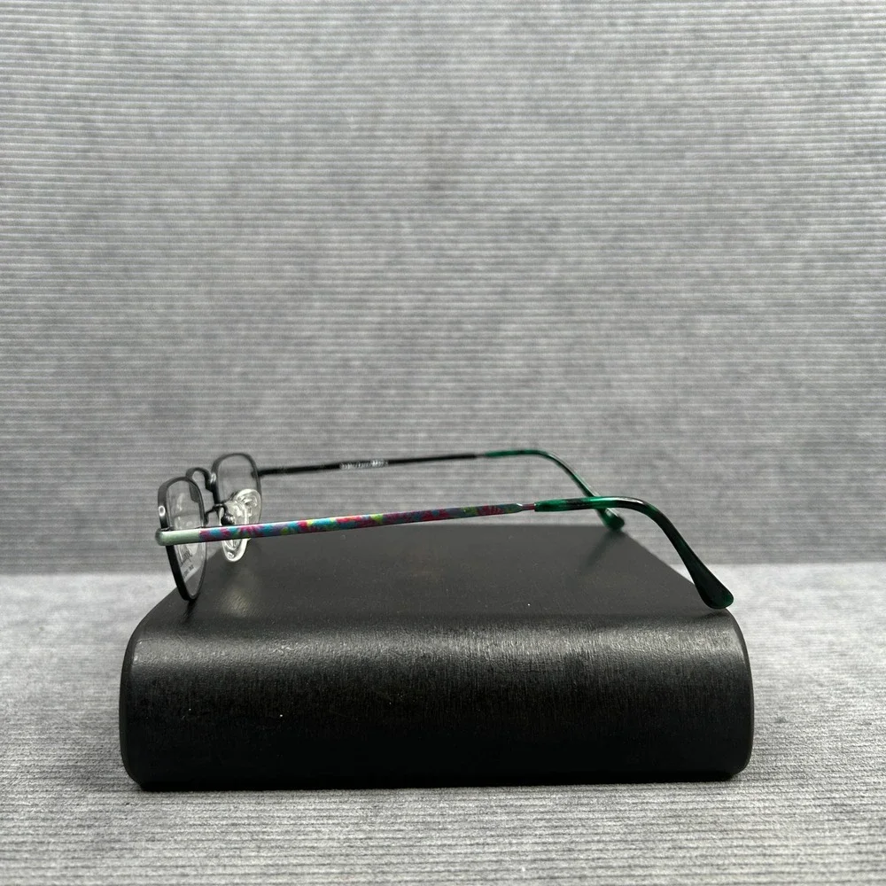 Sophia Loren M52 Zyloware Y2k Eyeglass Frames Green Multi Color Oval Spring
